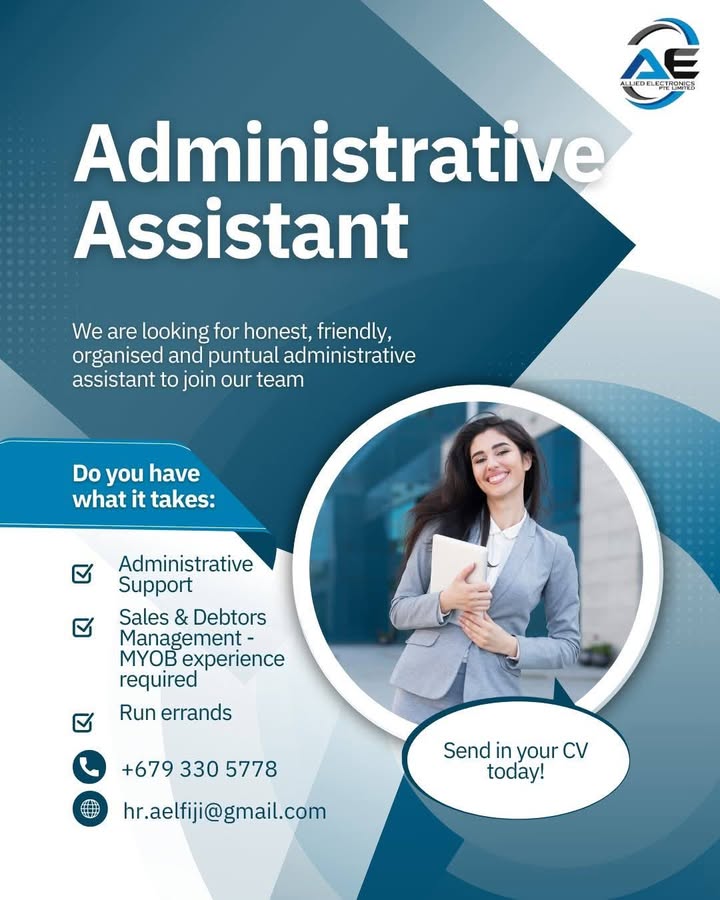 Multiple Positions: Administrative Assistant, Data Entry Officer, Shop ...