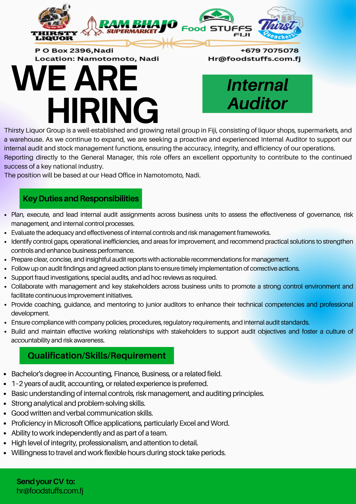 Original job ad