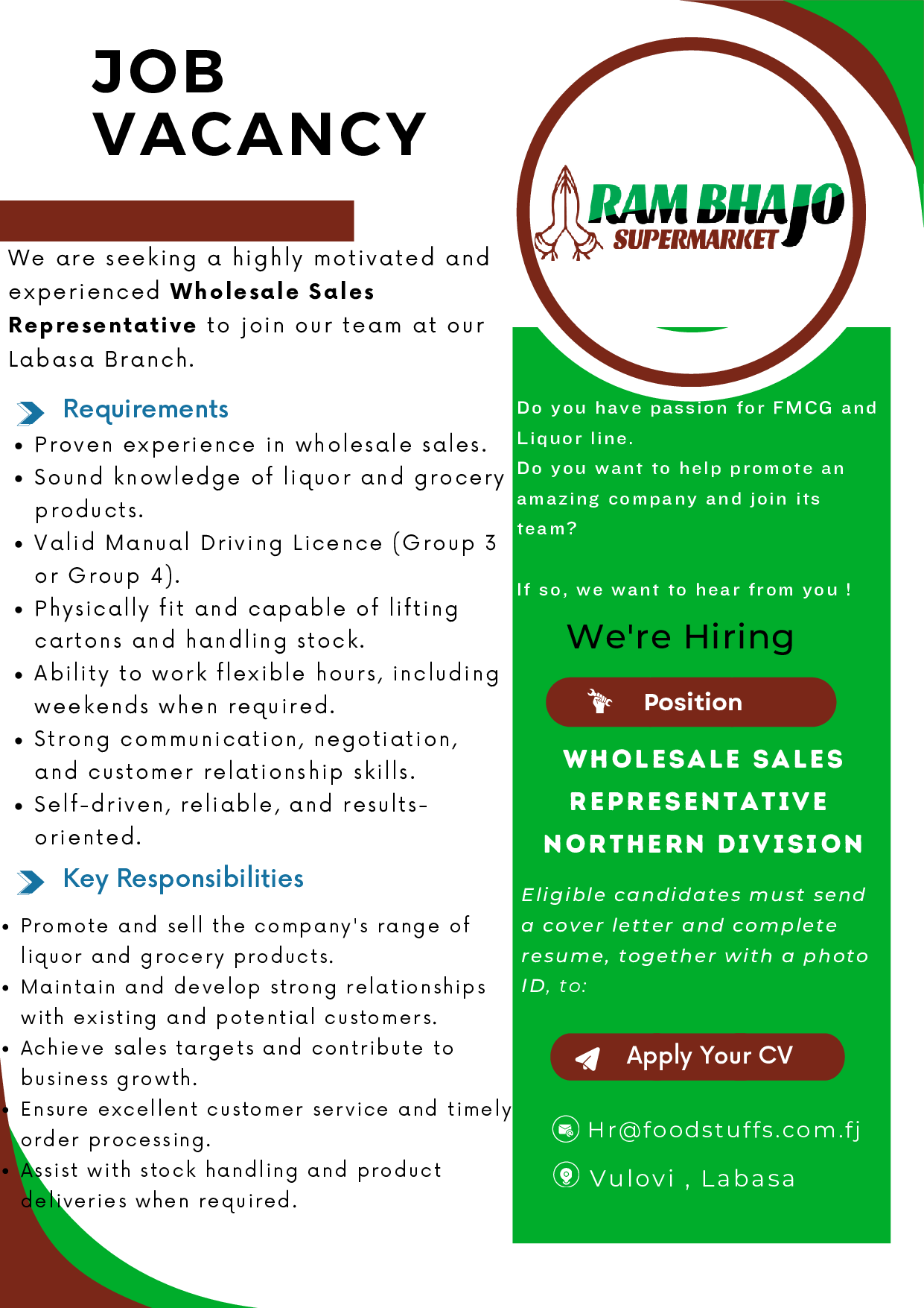 Original job ad