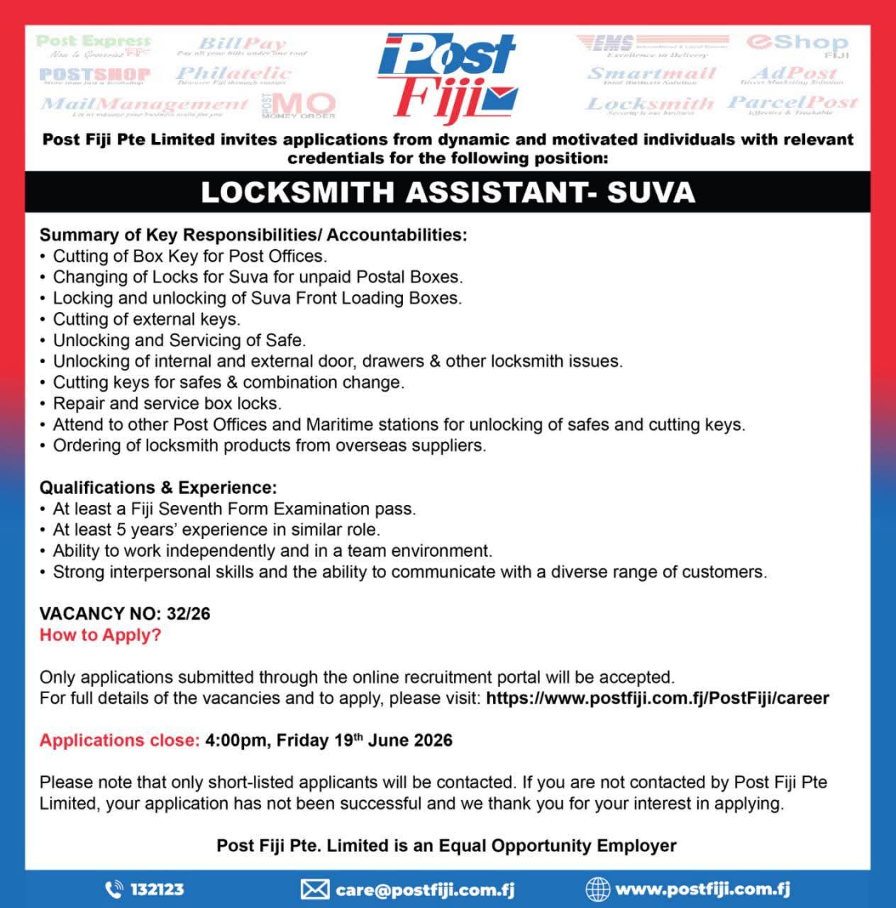 Original job ad