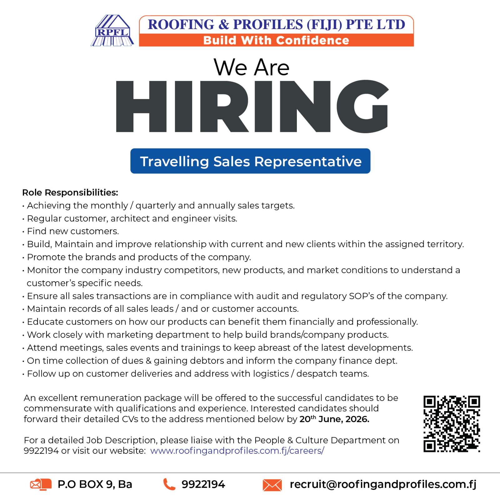 Original job ad
