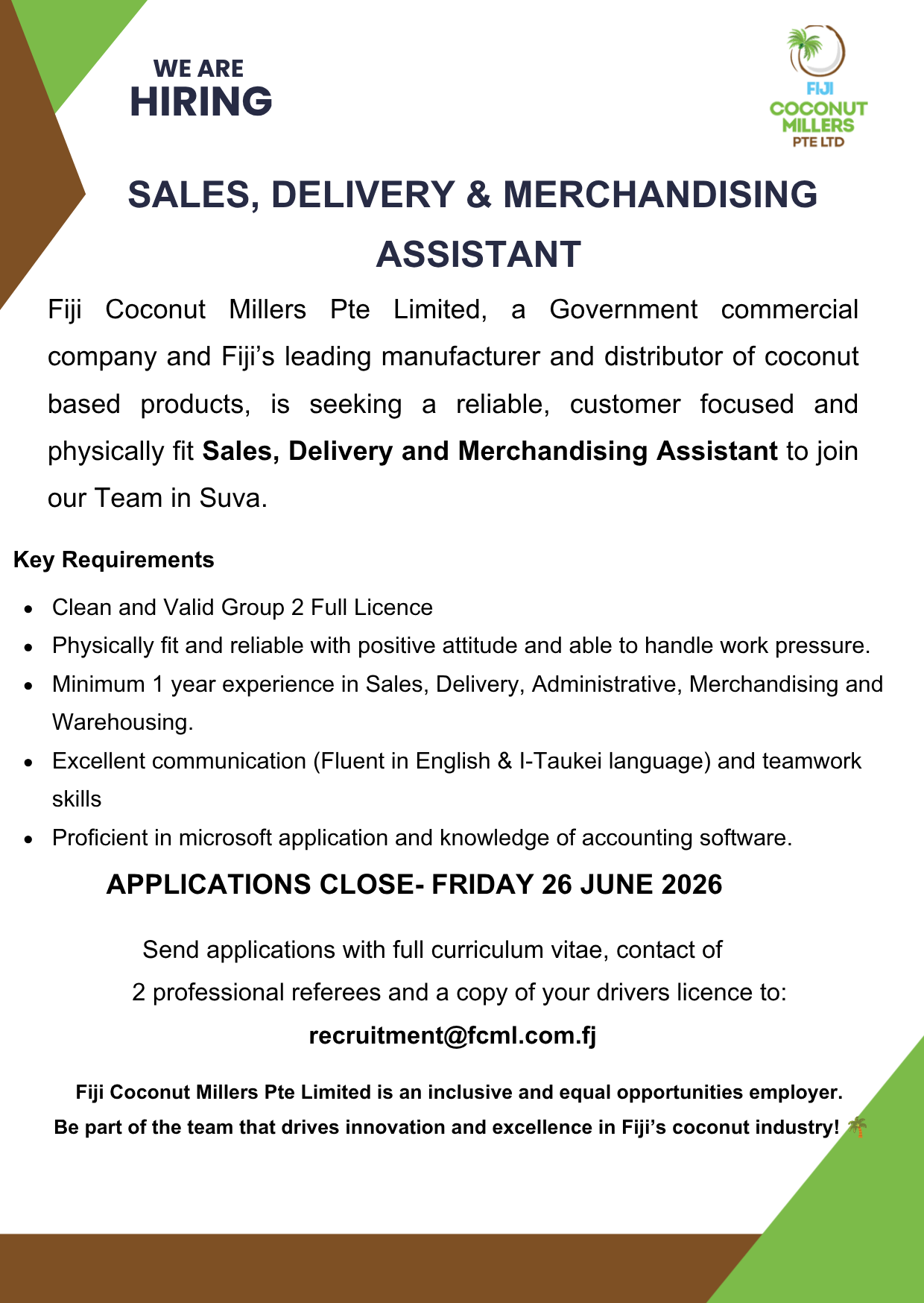 Original job ad
