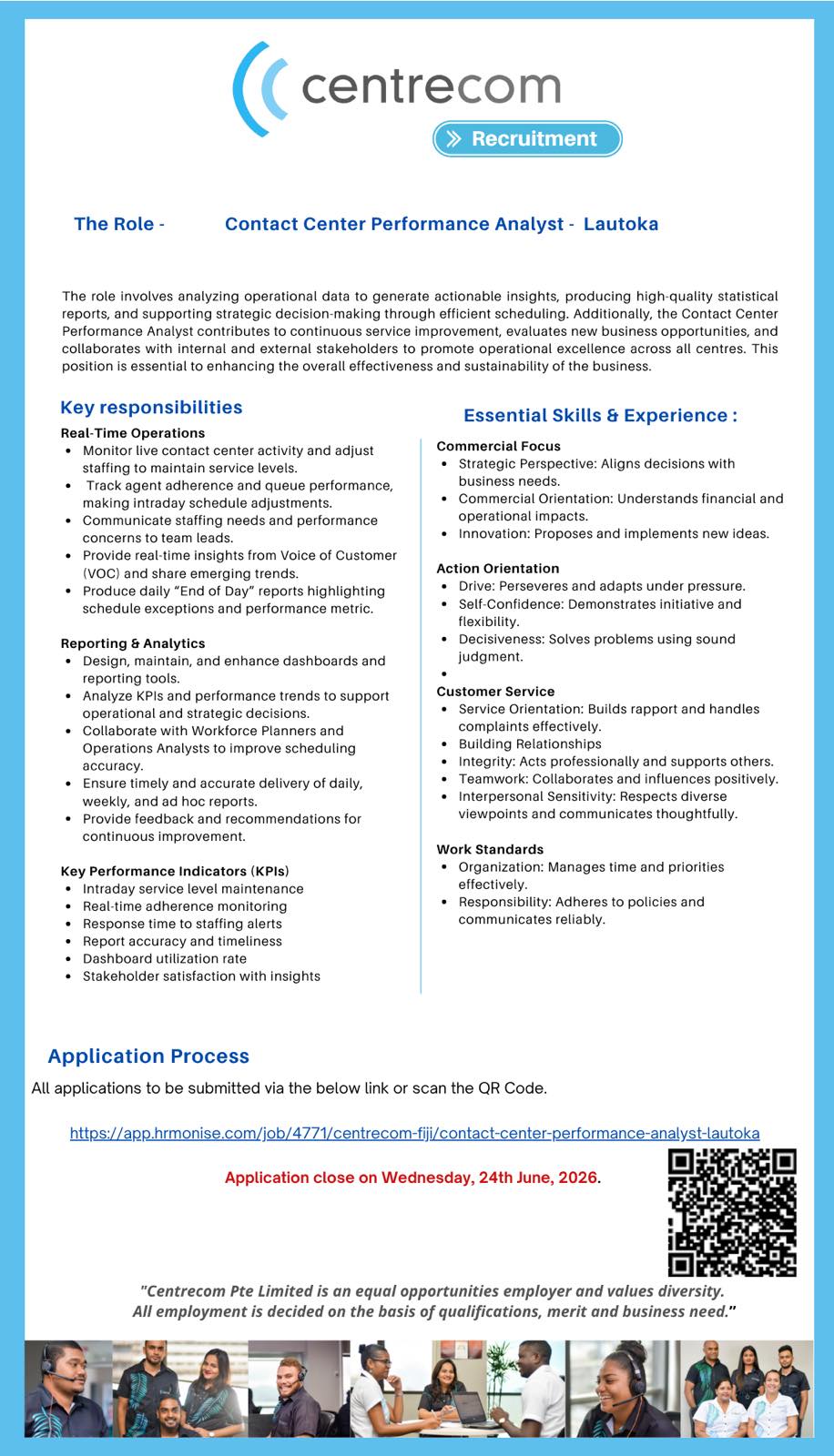 Original job ad