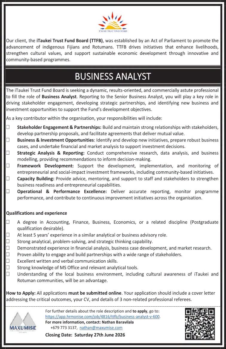 Original job ad