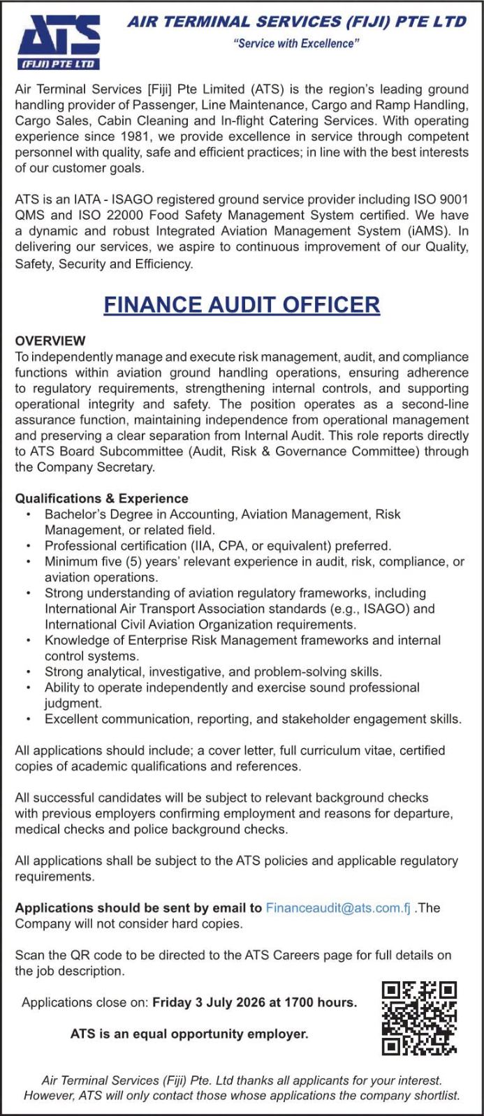 Original job ad