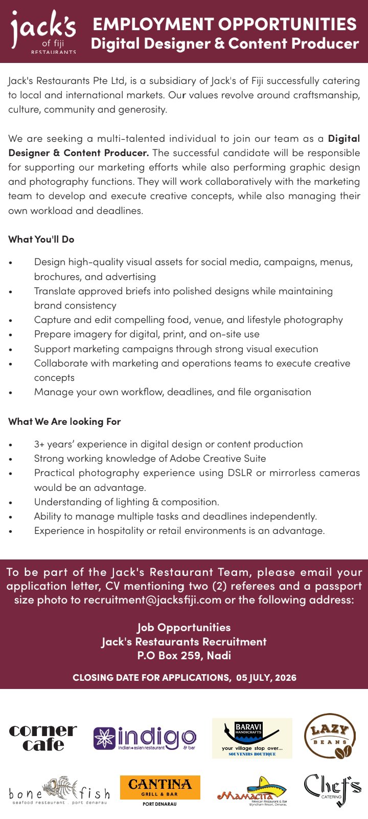 Original job ad