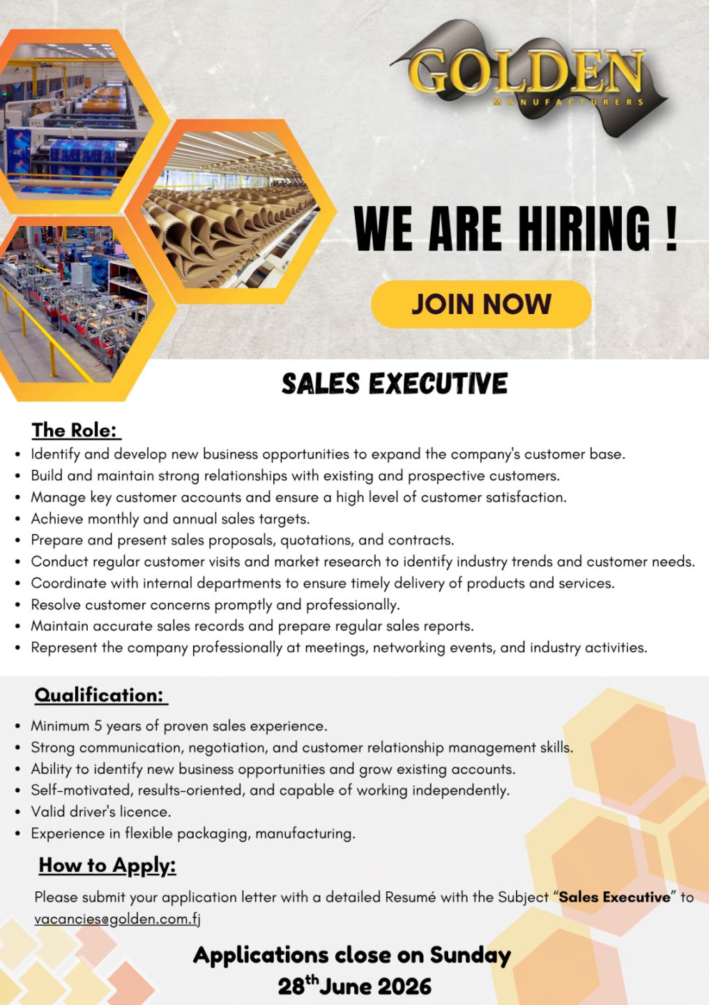 Original job ad