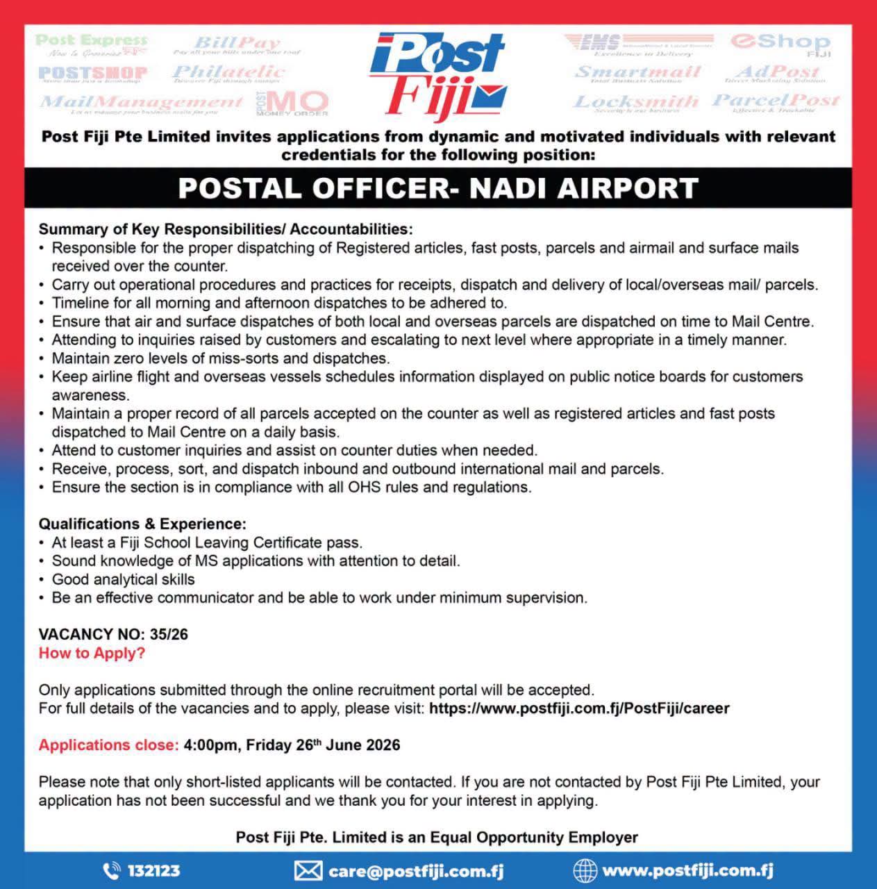 Original job ad