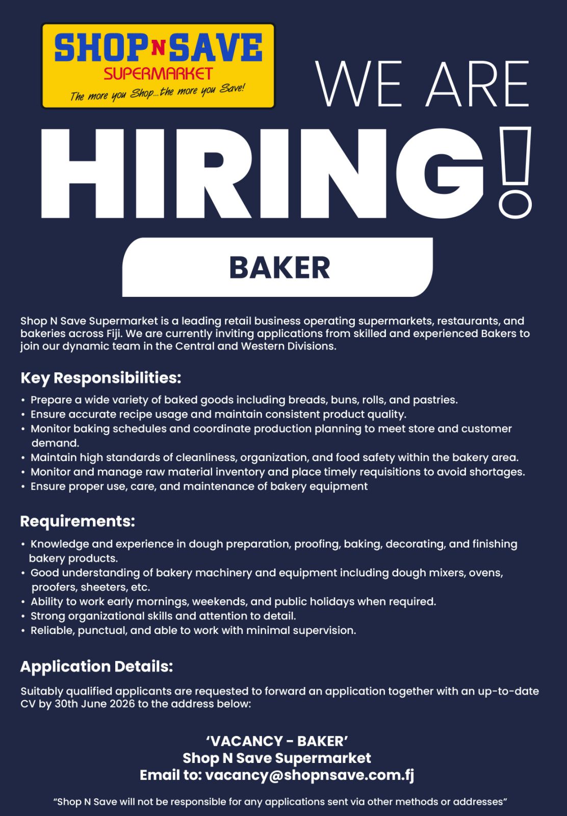 Original job ad