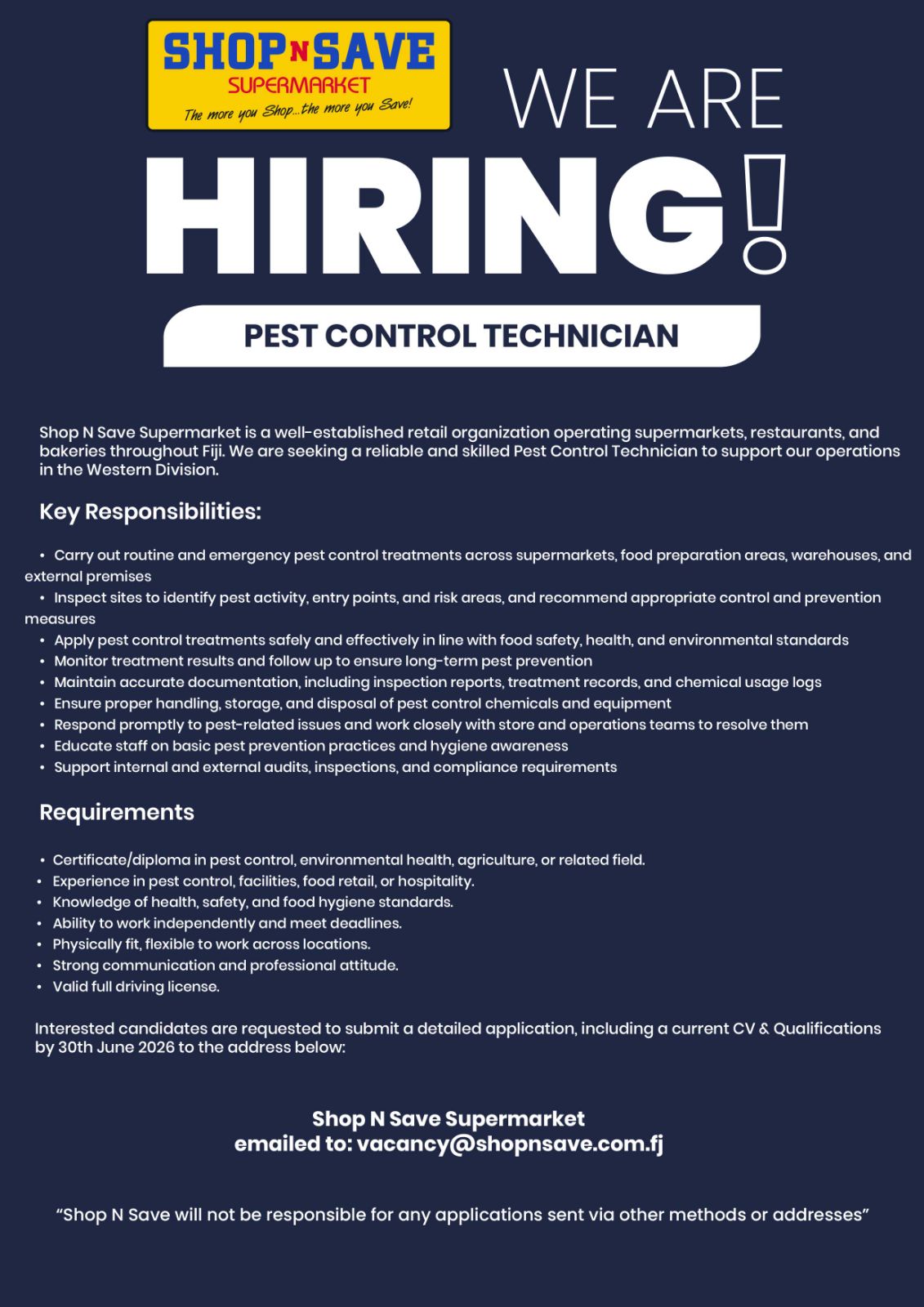 Original job ad