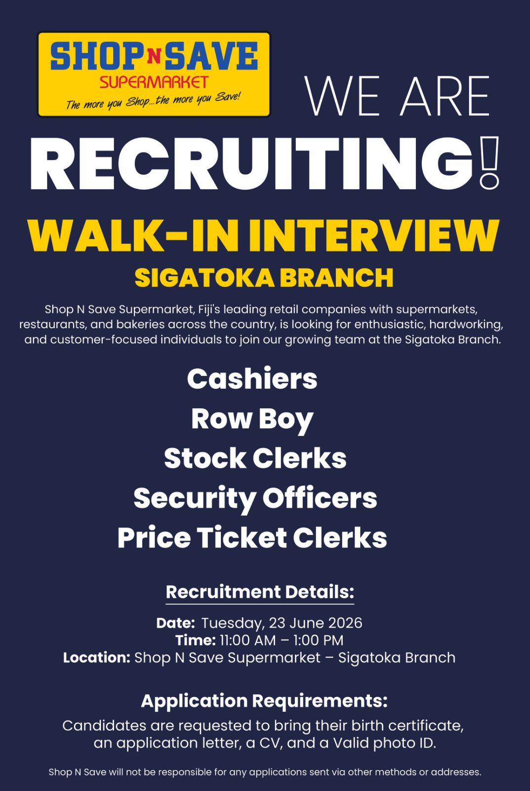 Original job ad