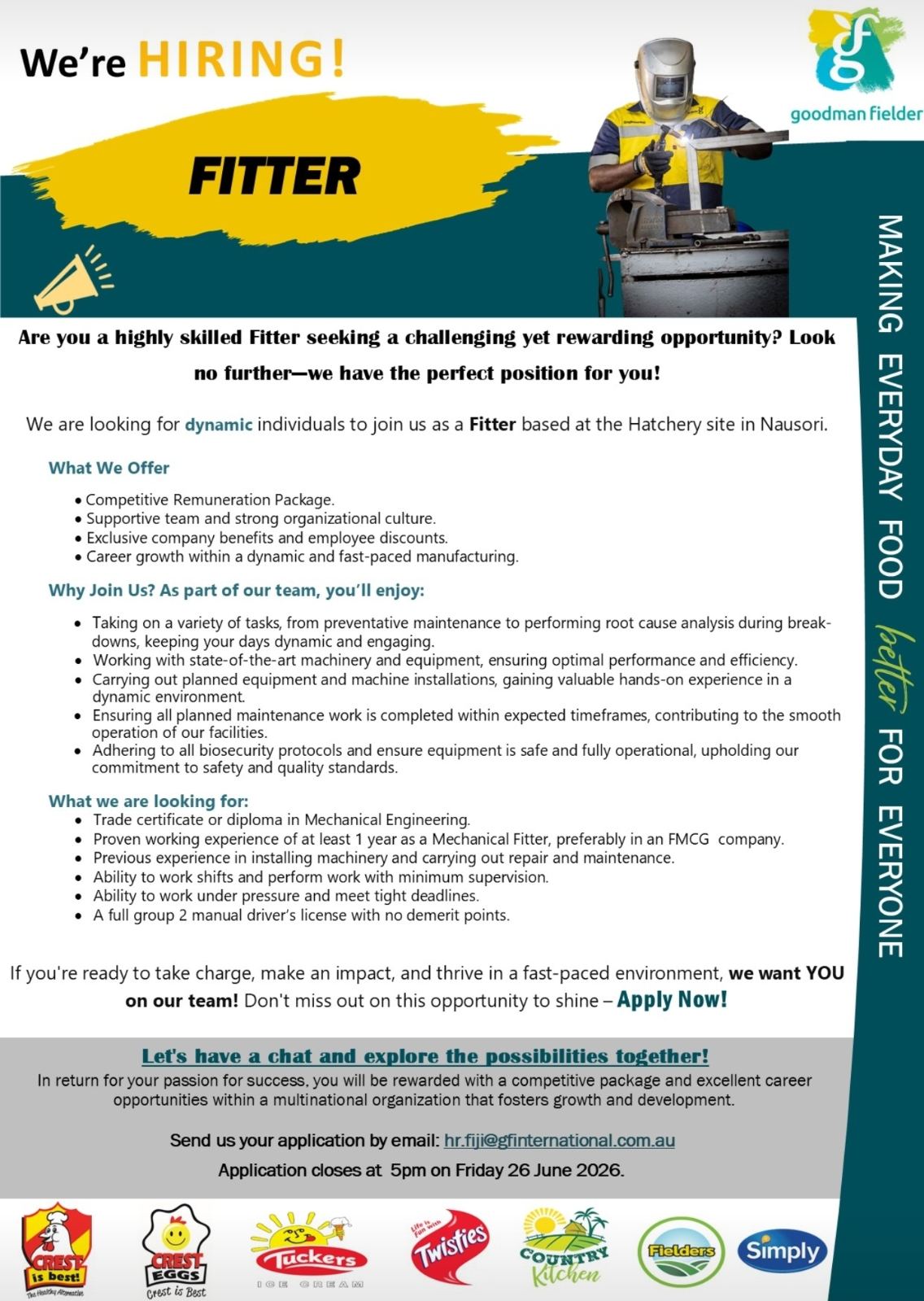 Original job ad