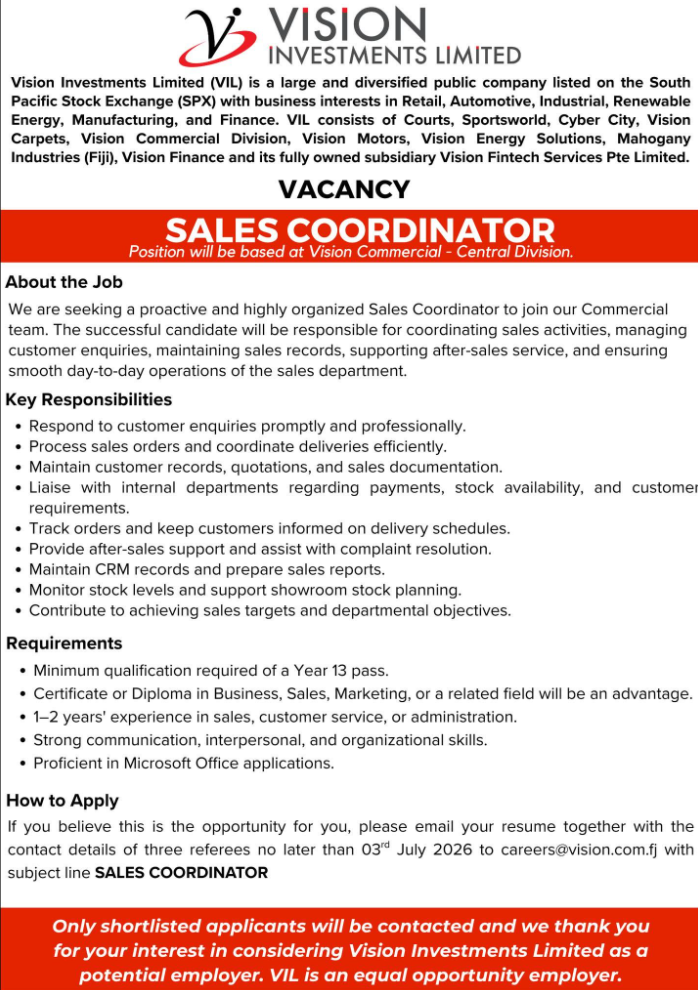 Original job ad