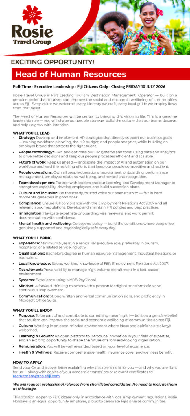 Original job ad