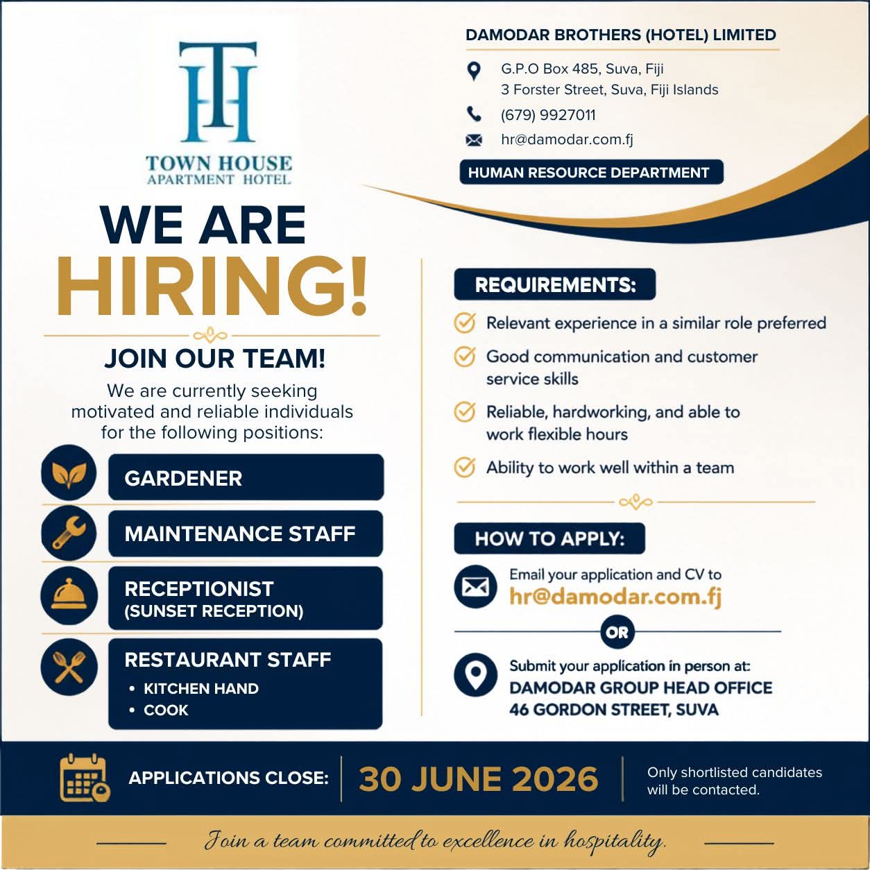 Original job ad