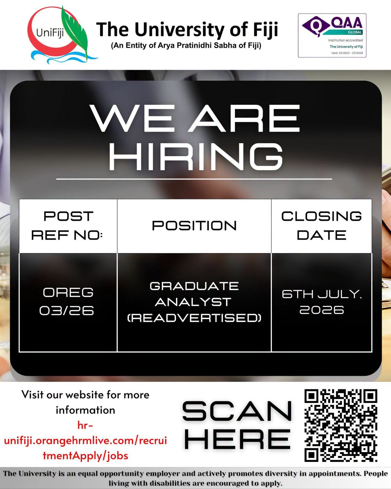Original job ad