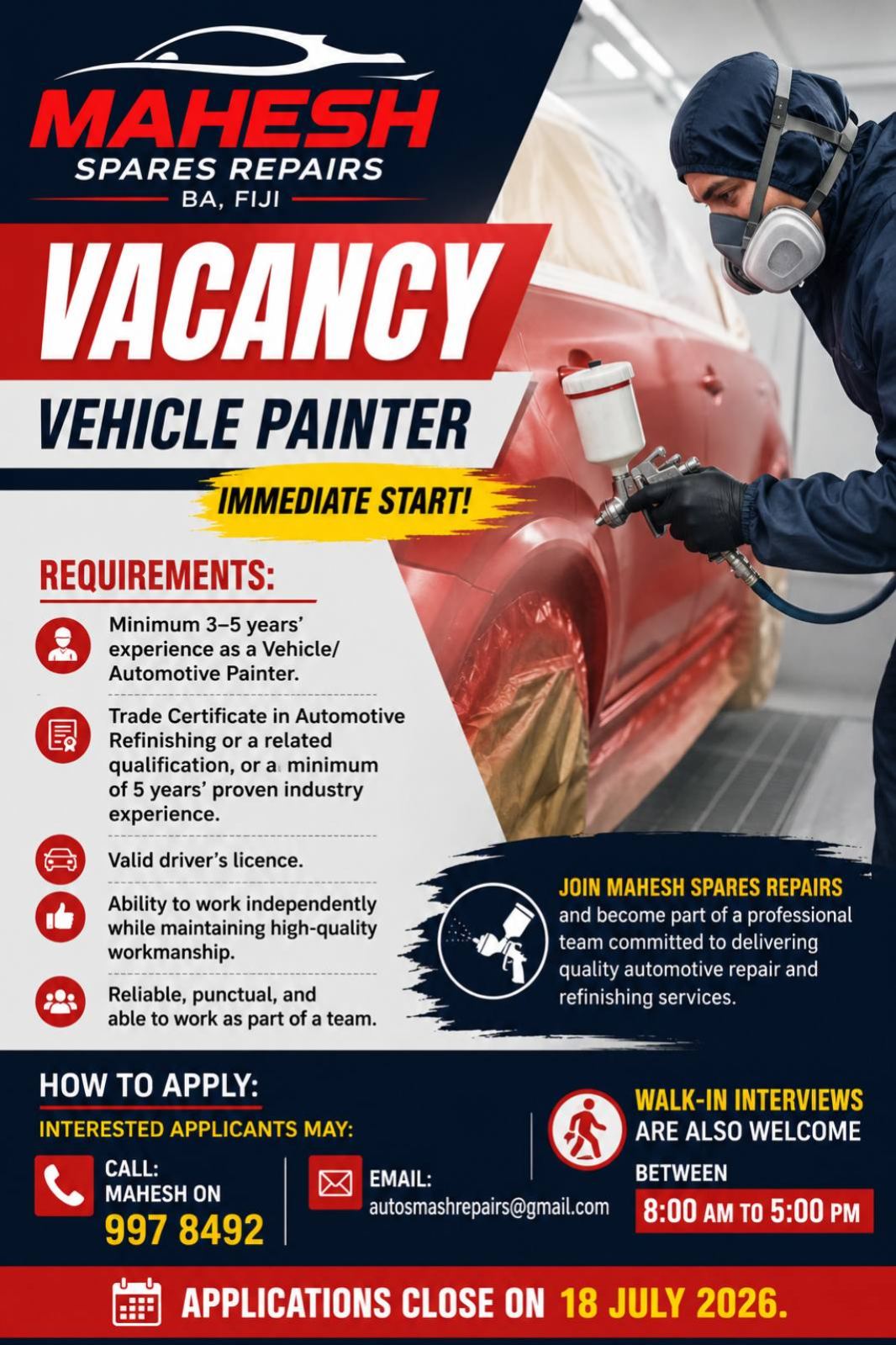 Original job ad