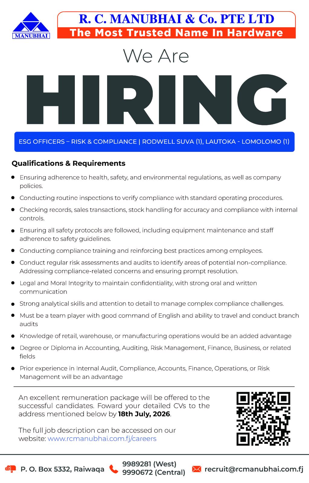 Original job ad