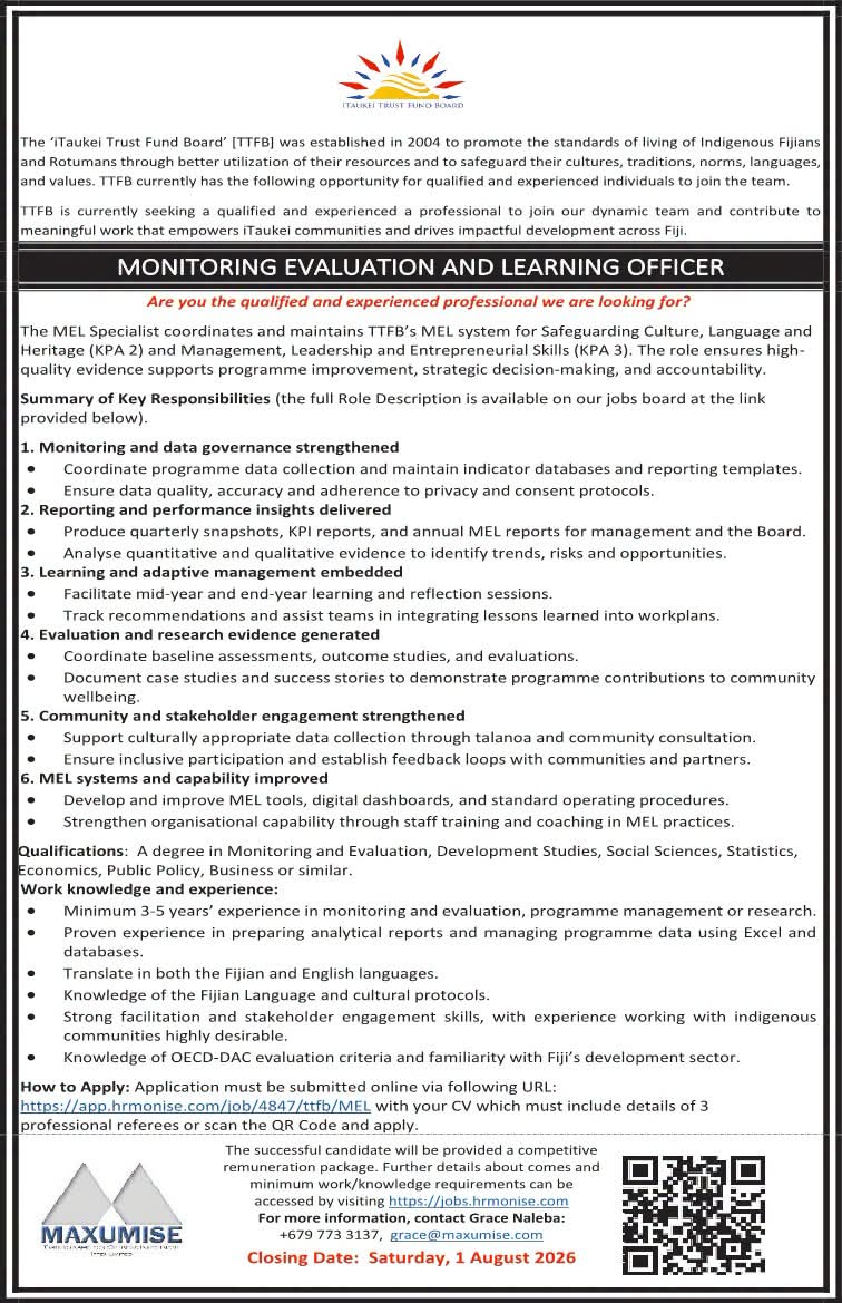 Original job ad