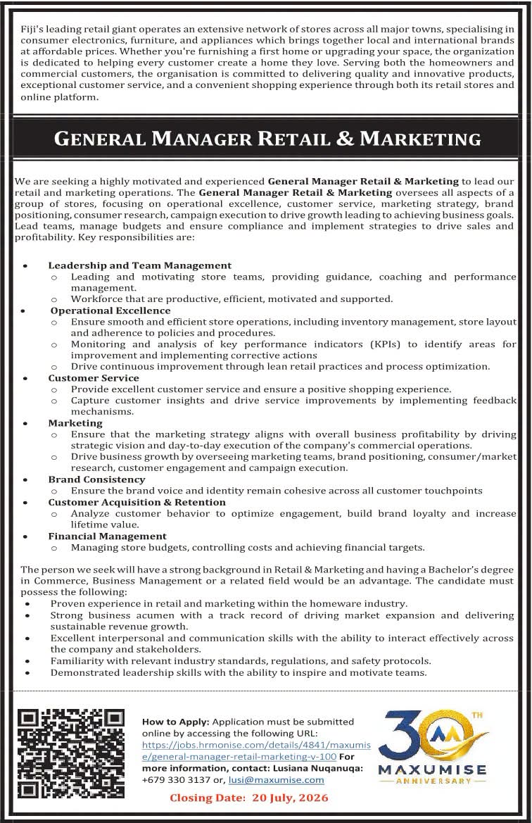 Original job ad