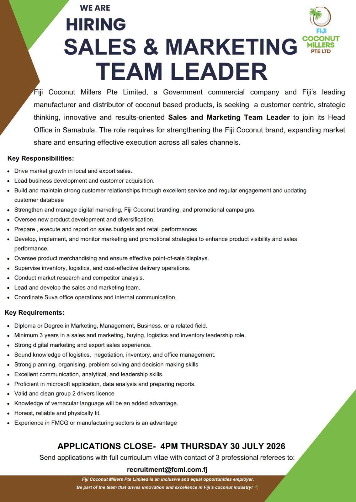 Original job ad