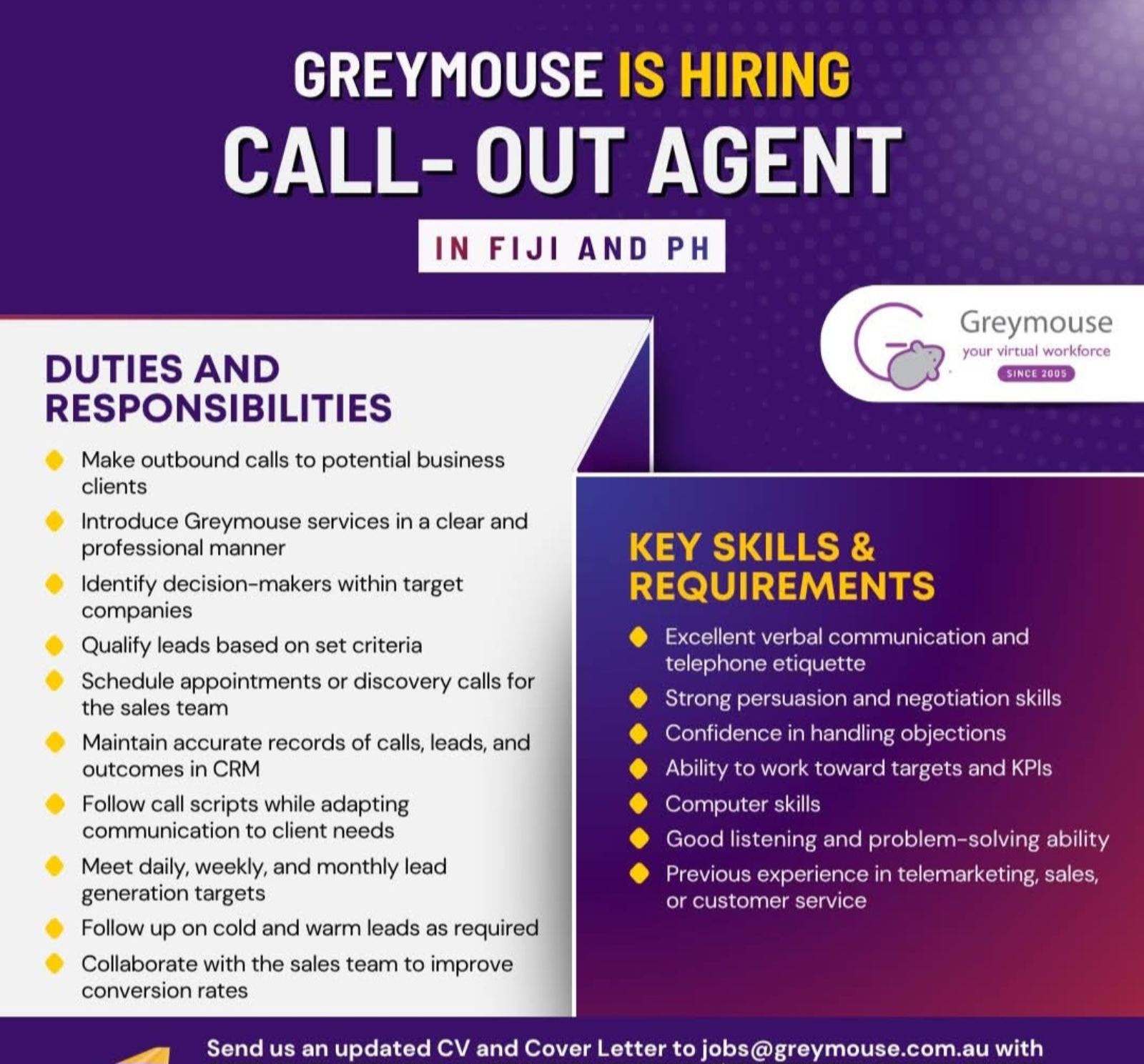 Original job ad