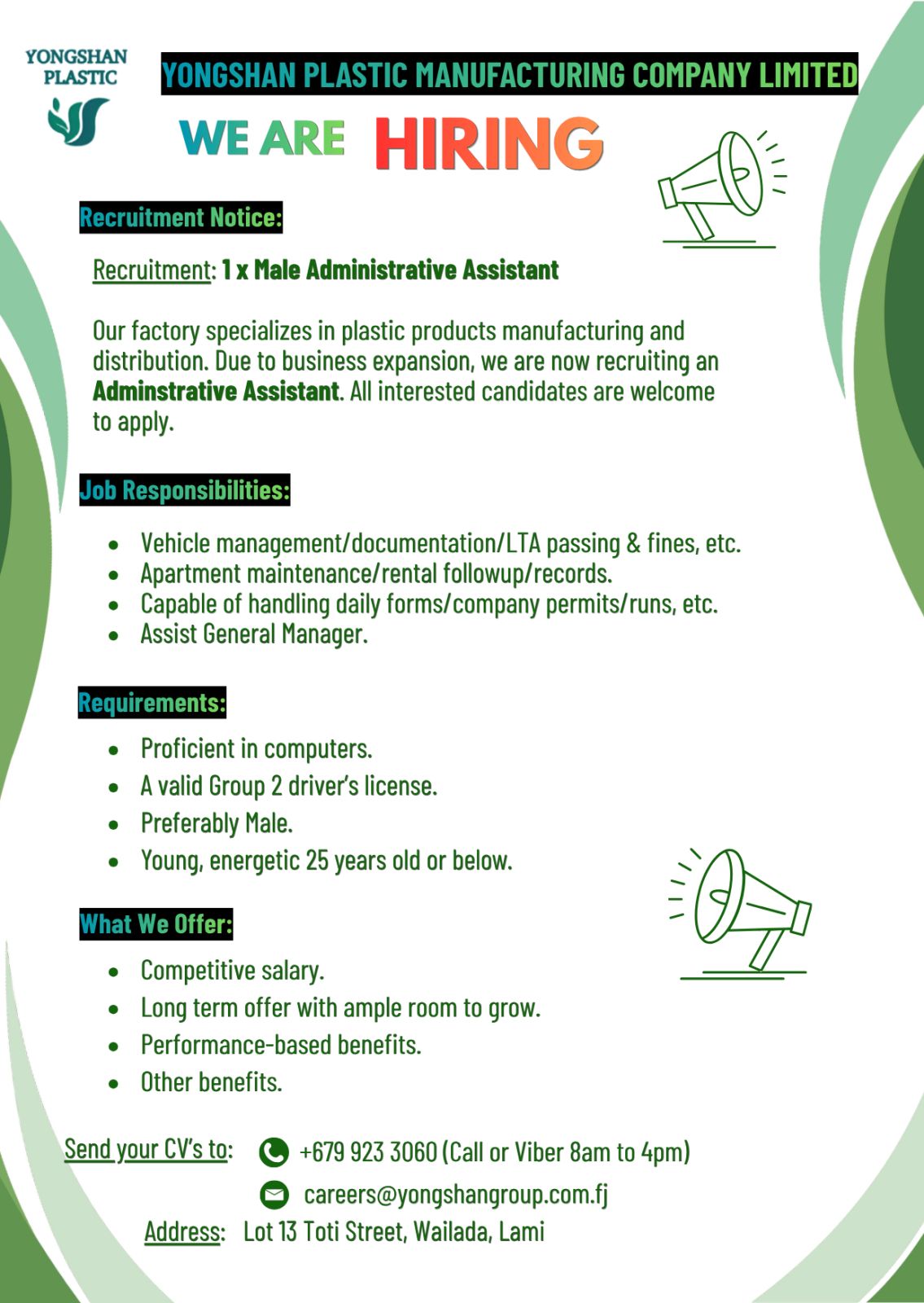 Original job ad