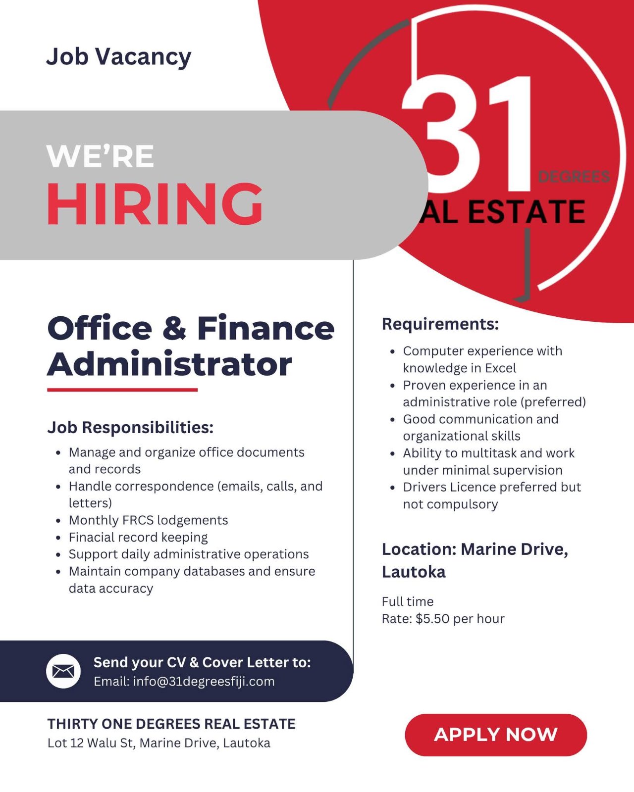Original job ad