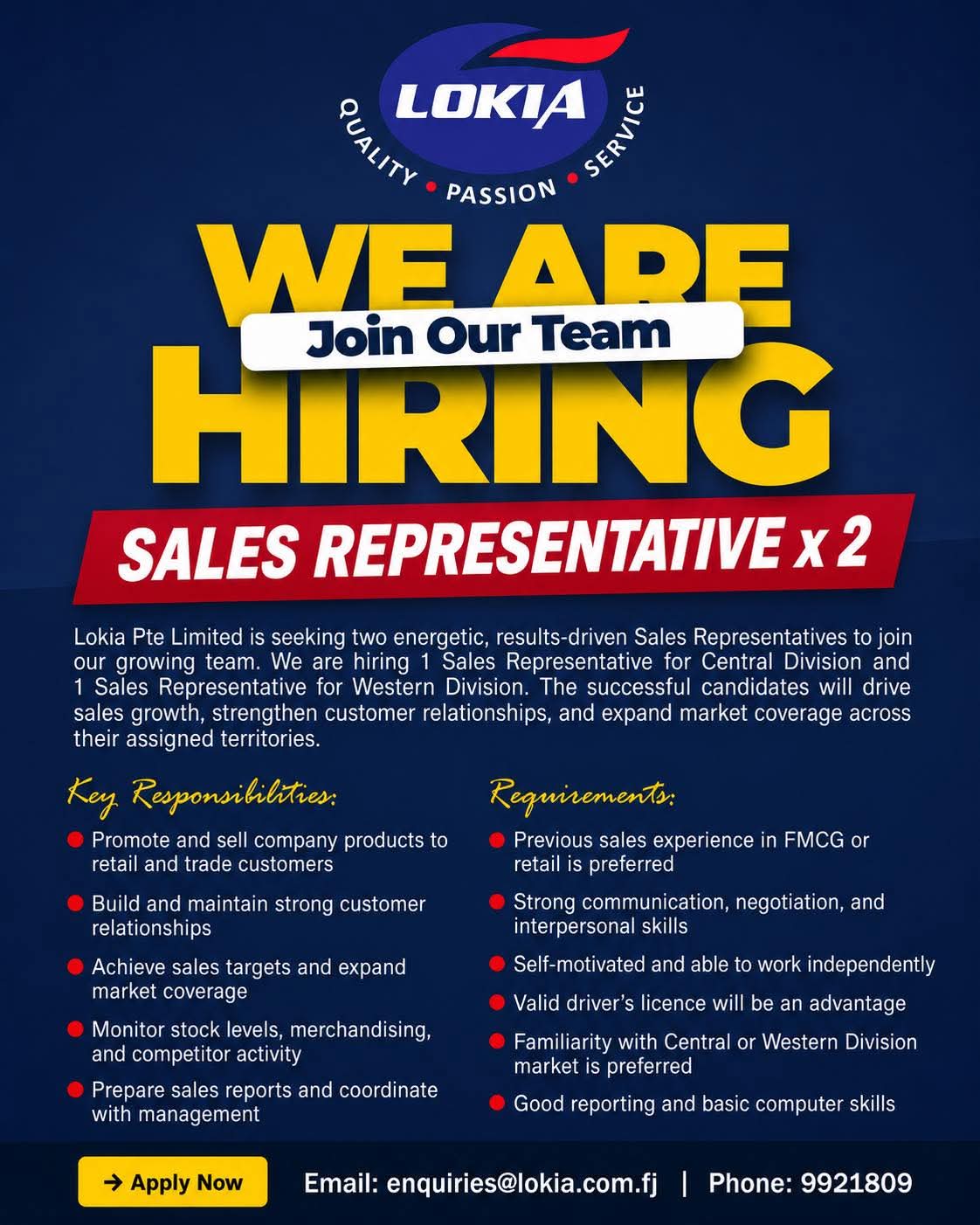 Original job ad