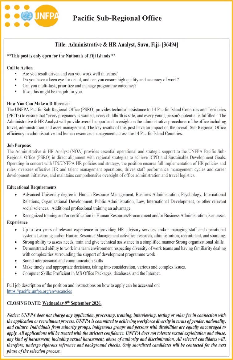 Original job ad