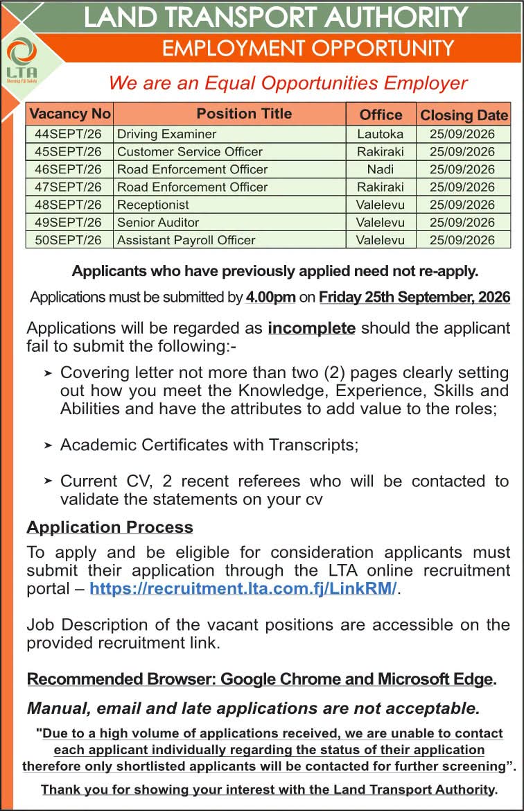 Original job ad