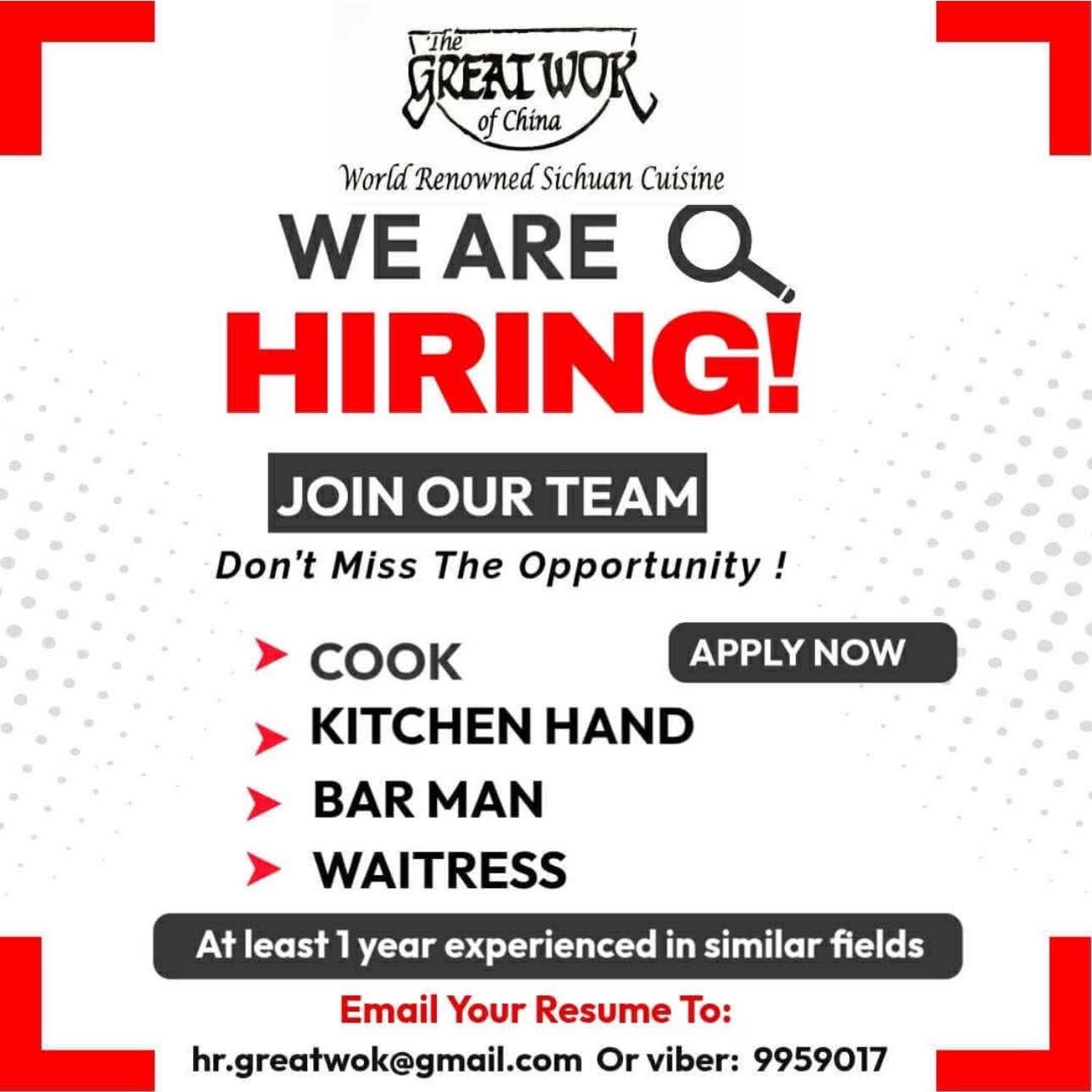 Original job ad