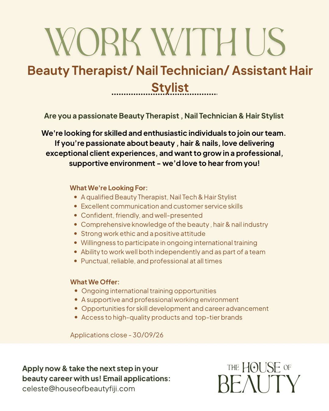 Original job ad