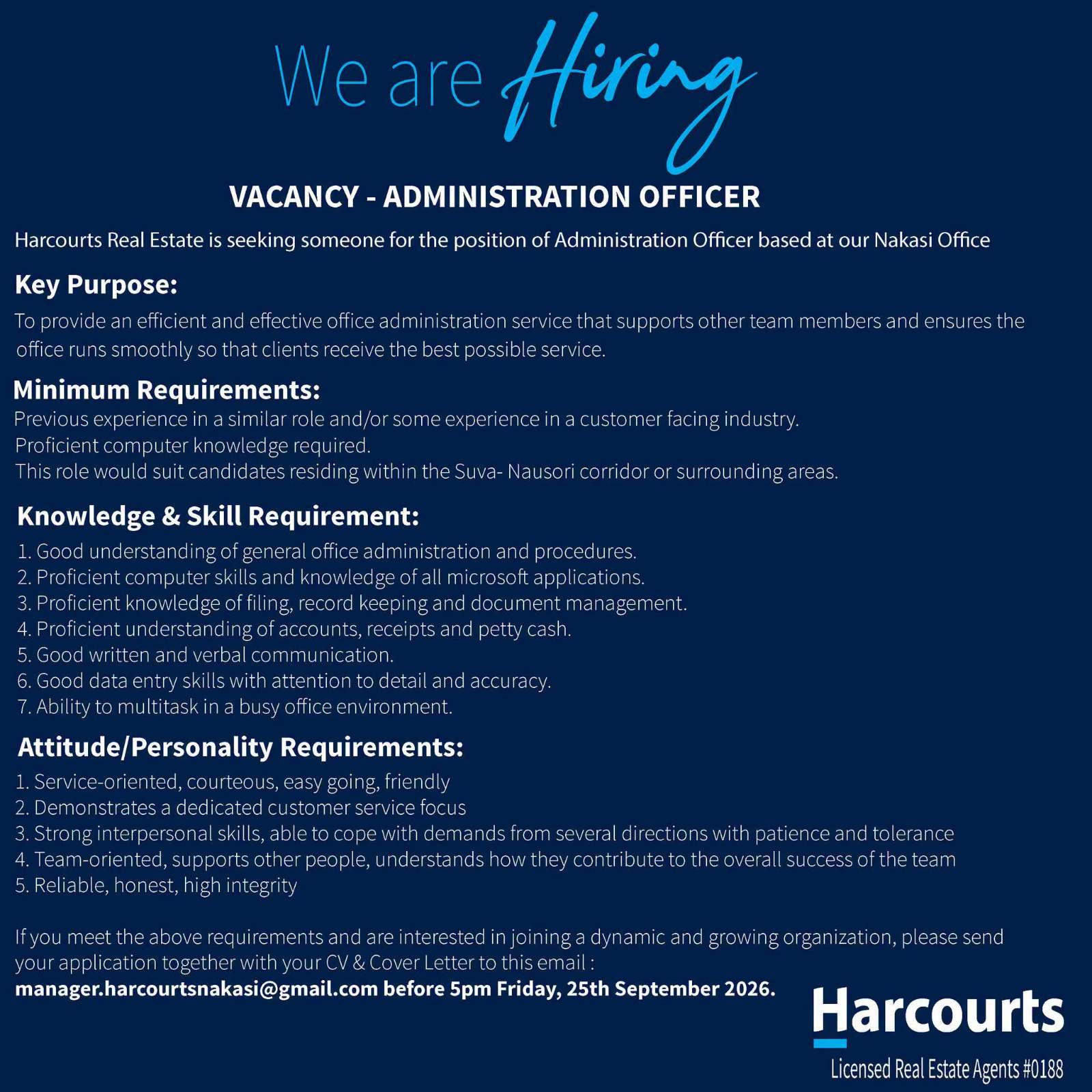 Original job ad