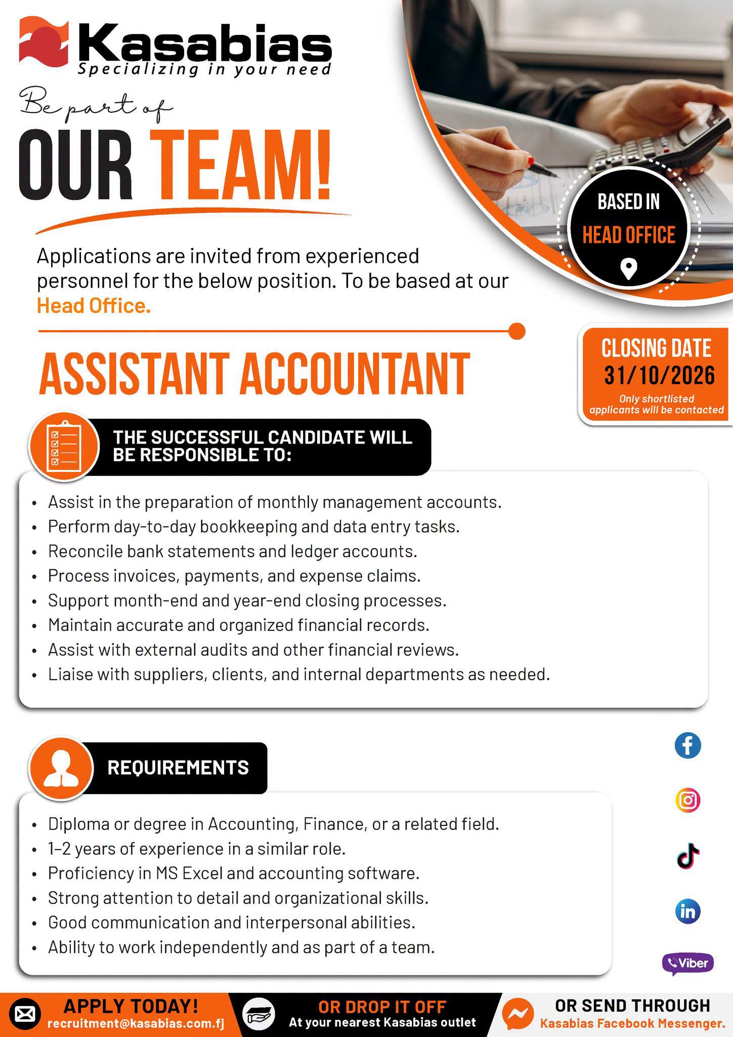 Original job ad