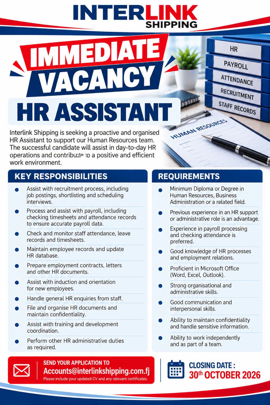 Original job ad