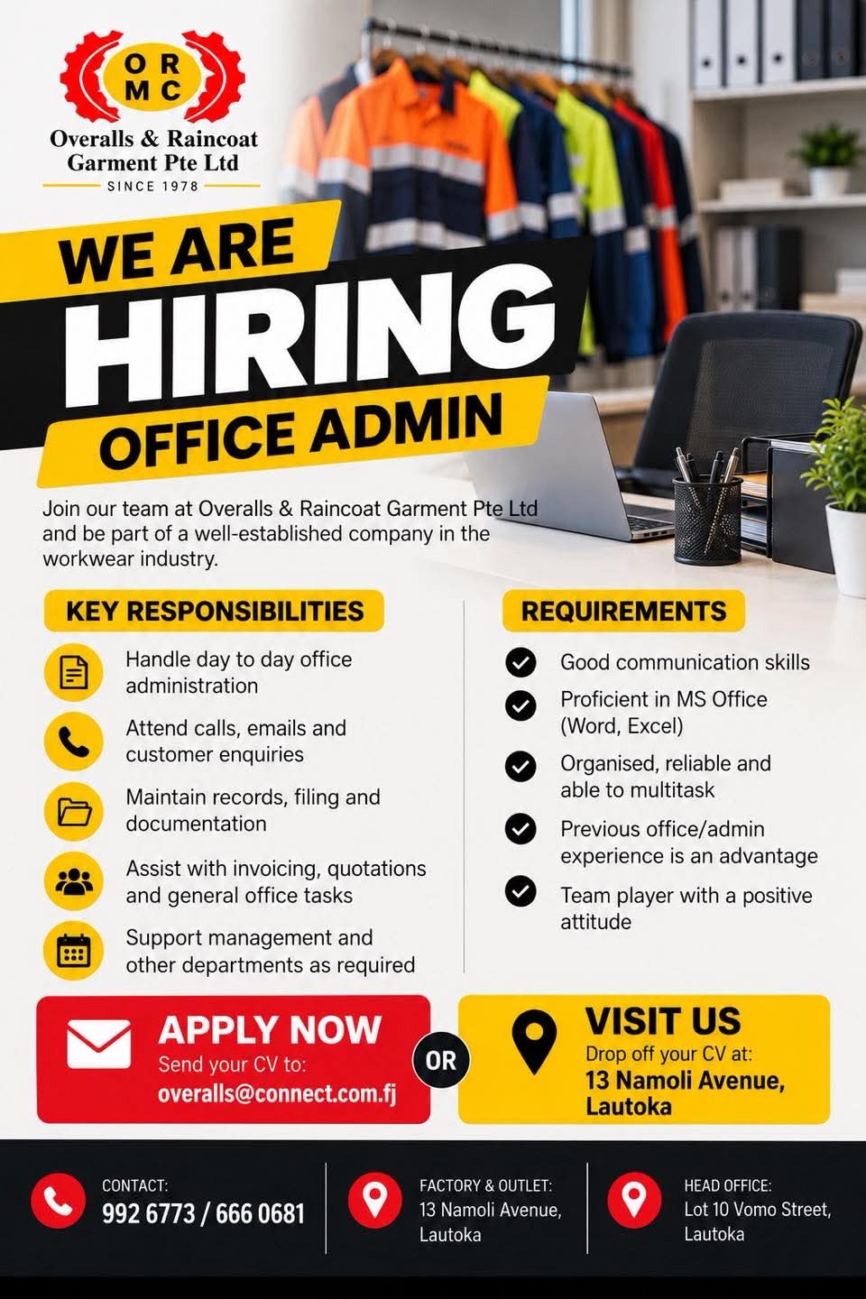 Original job ad