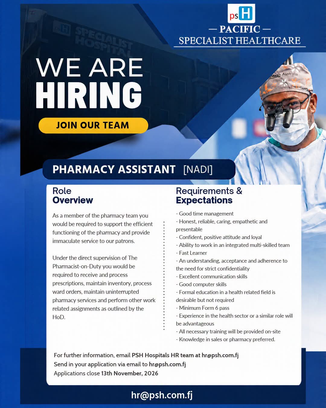 Original job ad