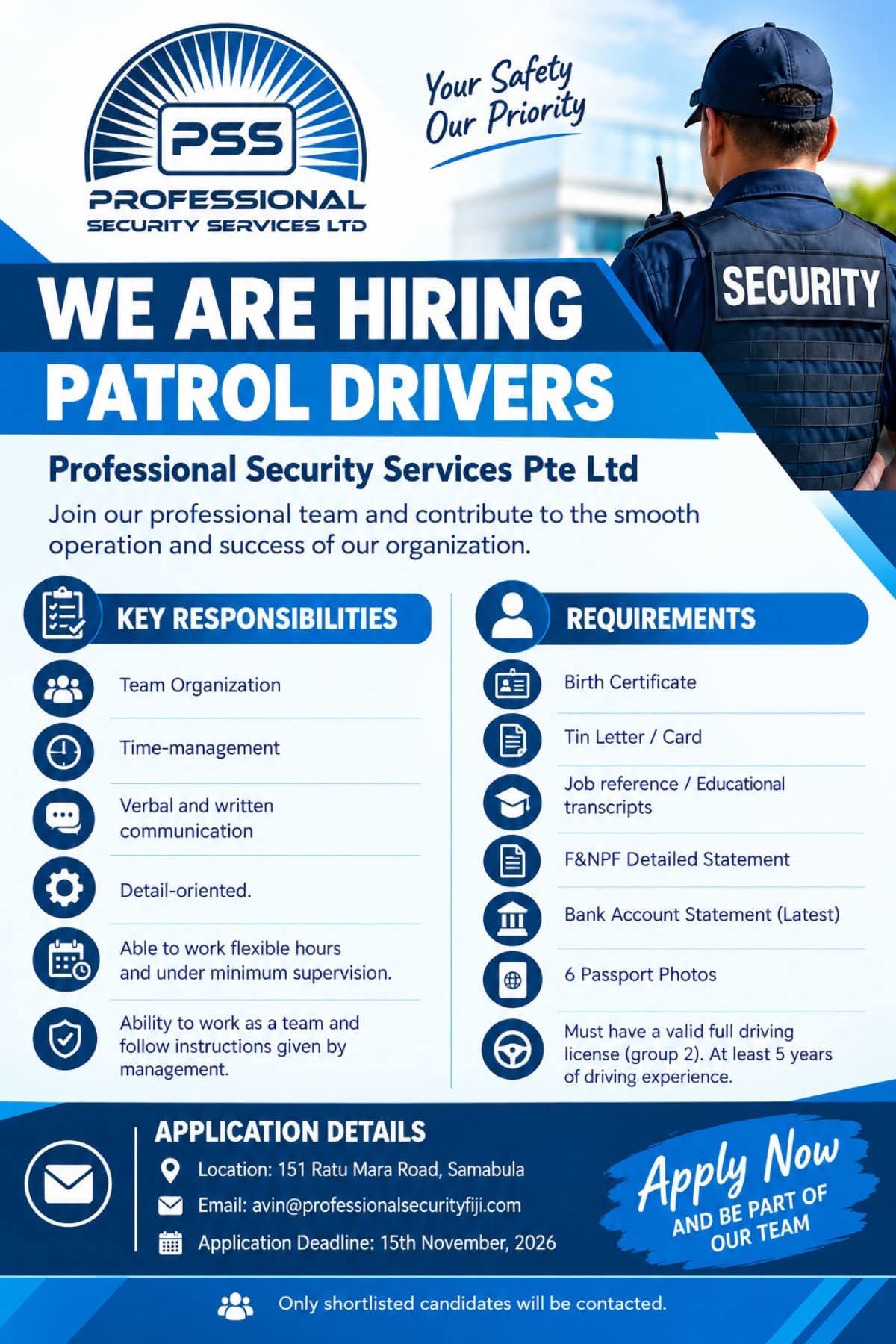 Original job ad
