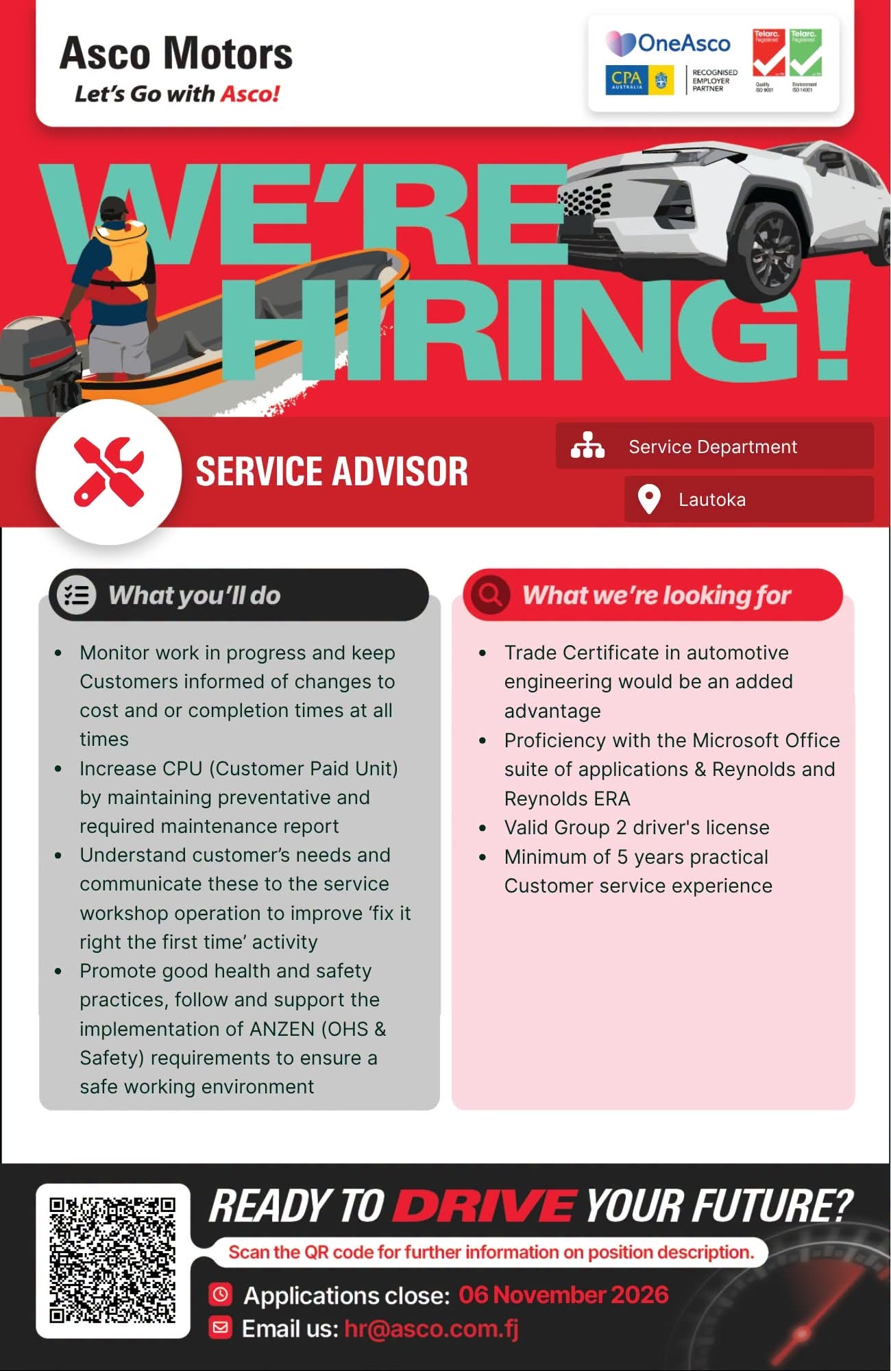 Original job ad