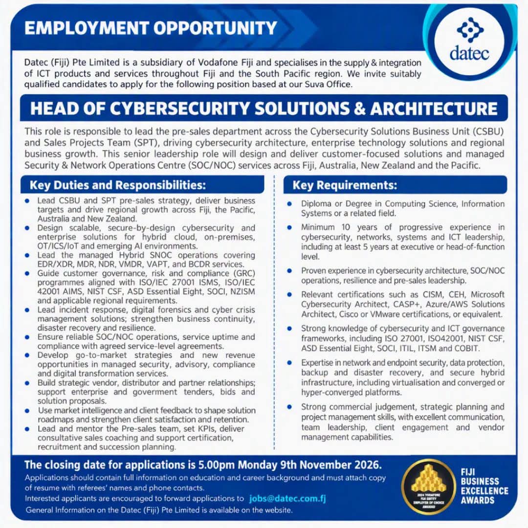 Original job ad